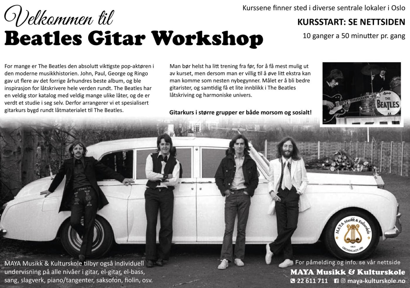 Bilde for kurs i Beatles gitarworkshop – Mortensrud